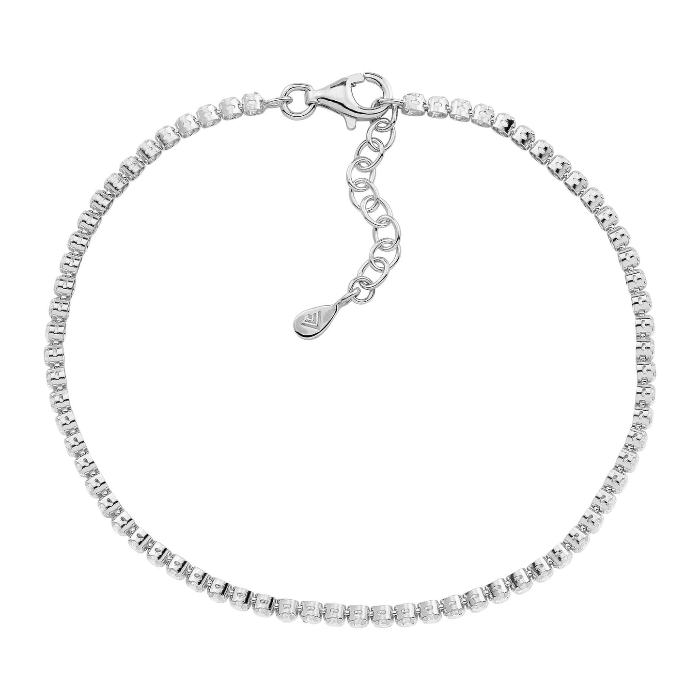 Silpada - Silpada 'All Aglow' Cubic Zirconia Tennis Bracelet: White / 8