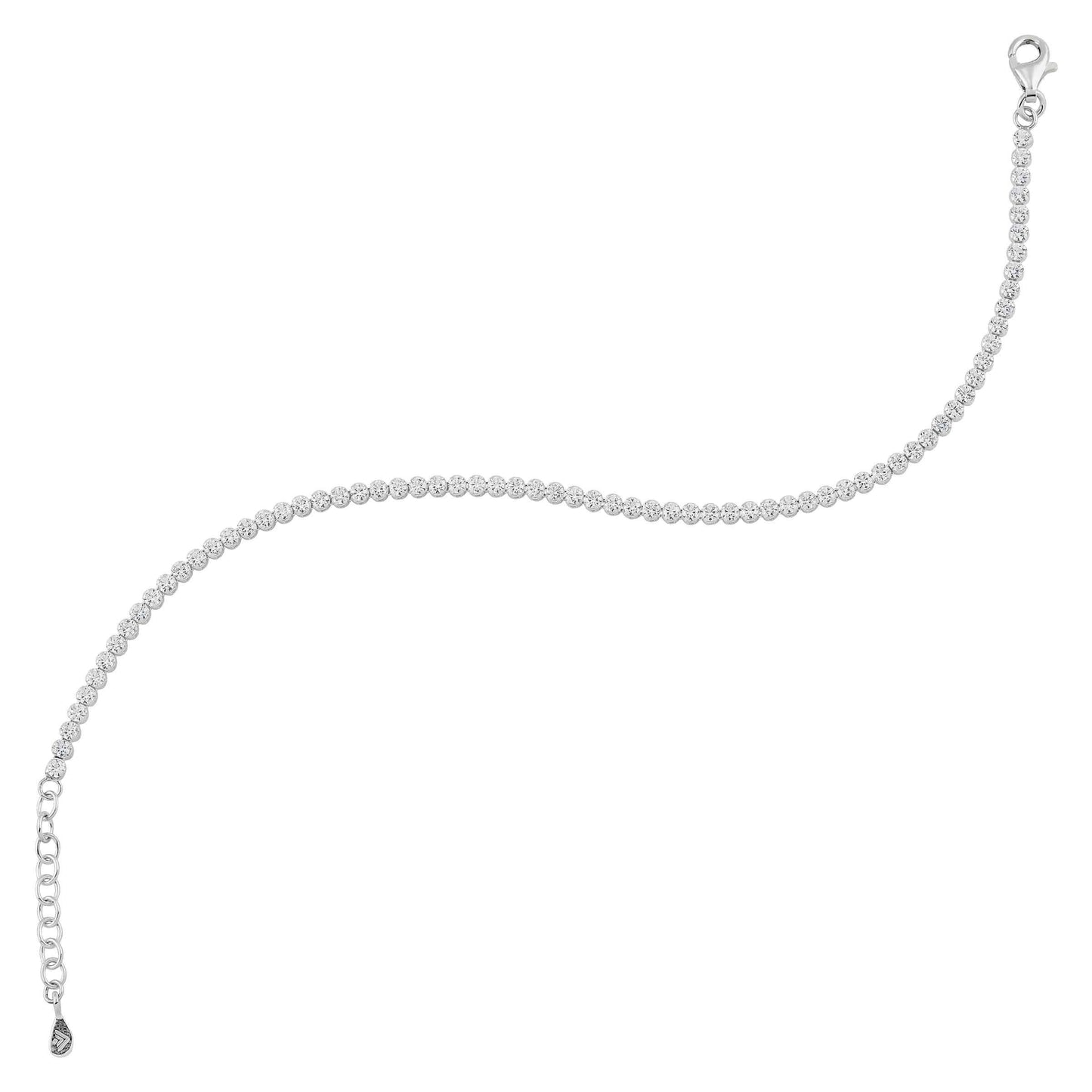 Silpada - Silpada 'All Aglow' Cubic Zirconia Tennis Bracelet: White / 8