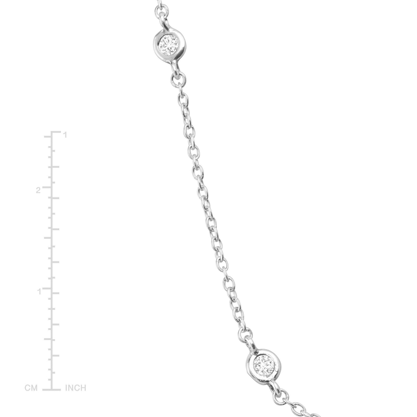 Silpada - Silpada Allium Necklace with Cubic Zirconia in Silver: White / 18